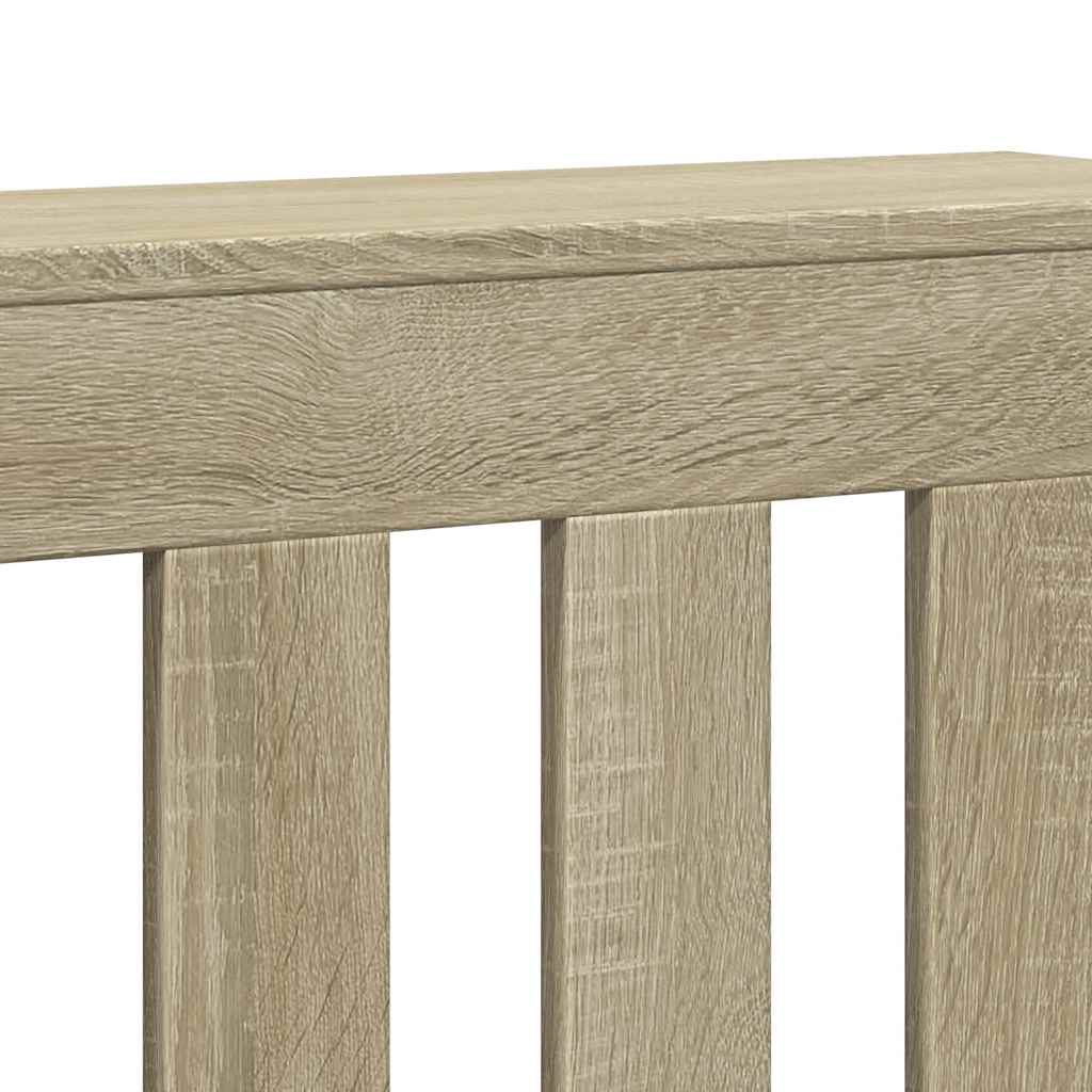 sonoma tölgy szerelt fa radiátorburkolat 205 x 21,5 x 83,5 cm