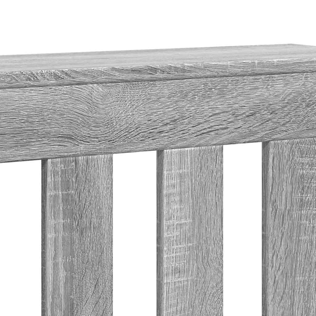 szürke sonoma szerelt fa radiátorburkolat 205x21,5x83,5 cm