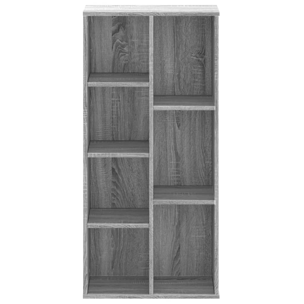 szürke sonoma színű szerelt fa könyvespolc 50x25x105 cm