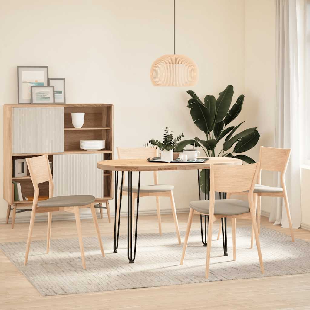 4 db-os hajtűlábak konzolasztalhoz, 72 cm, tömör acél, fekete