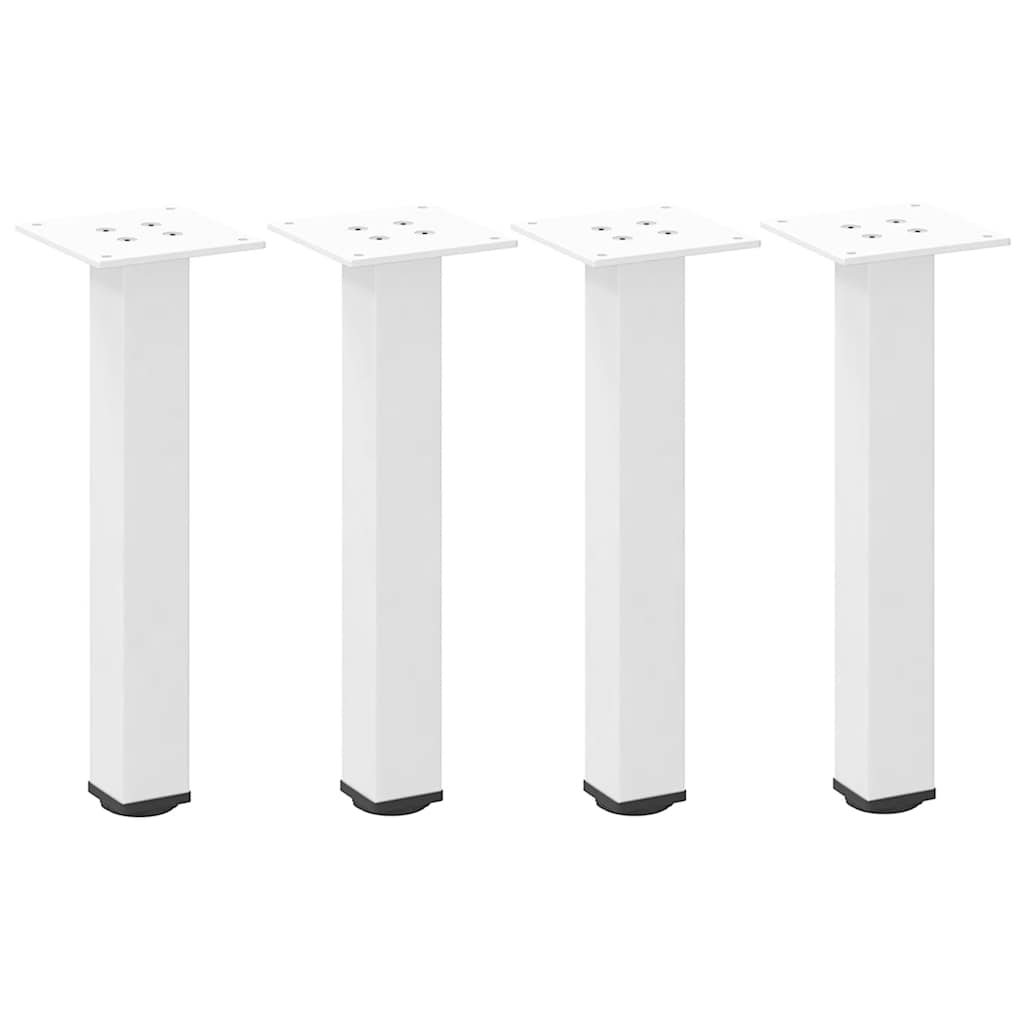 4 db fehér dohányzóasztal láb 30-32 cm acél