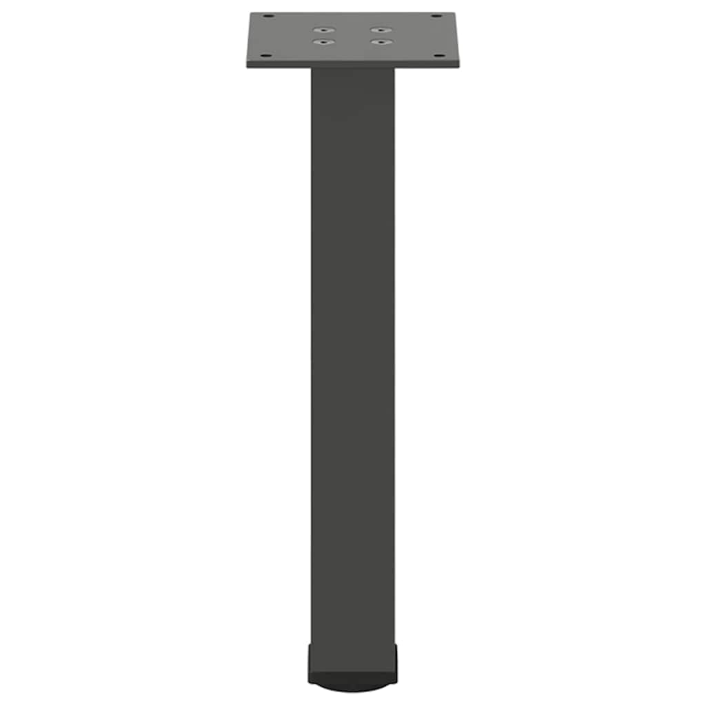 4 db antracitszürke acél dohányzóasztal láb 30-32 cm