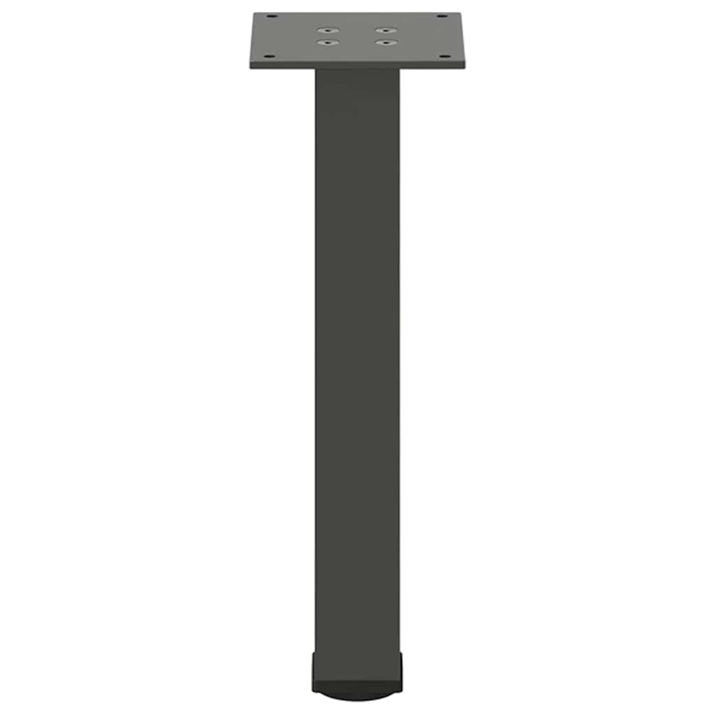 4 db antracitszürke acél dohányzóasztal láb 30-32 cm