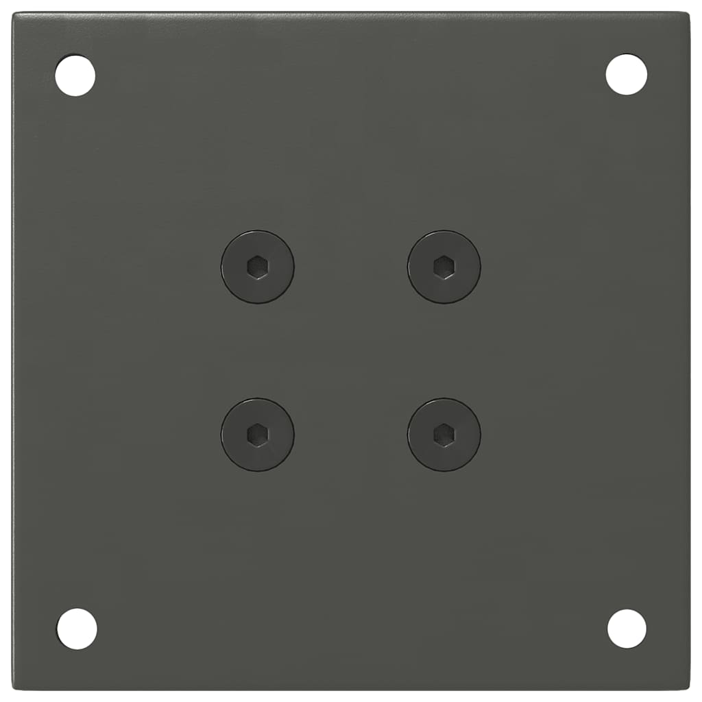4 db antracitszürke acél dohányzóasztal láb 30-32 cm