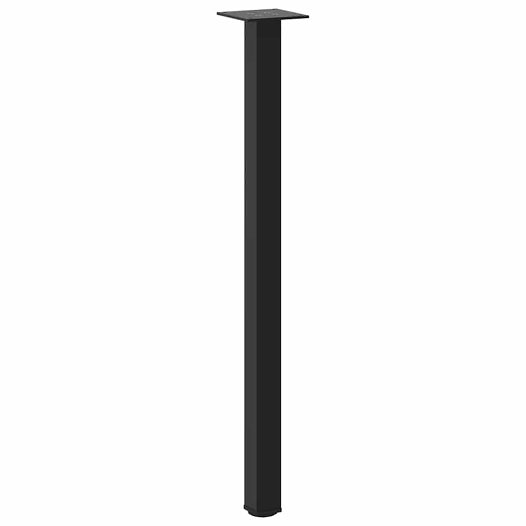 4 db fekete acél konzolasztal láb 72-74 cm