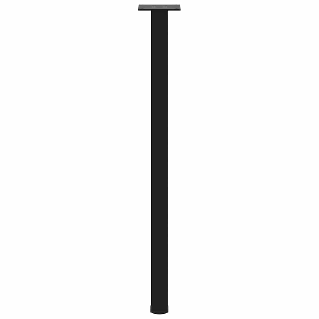 4 db fekete acél konzolasztal láb 72-74 cm