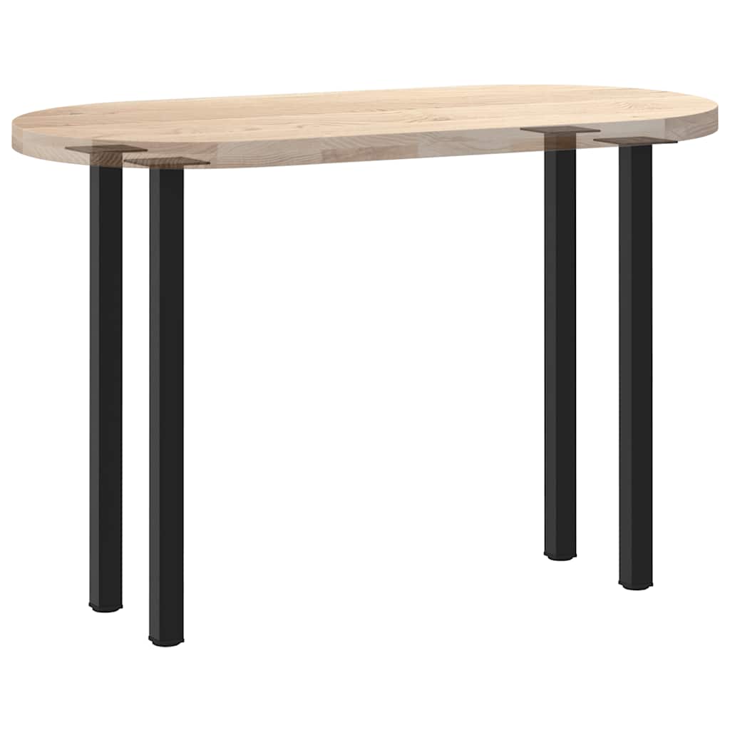 4 db fekete acél konzolasztal láb 72-74 cm