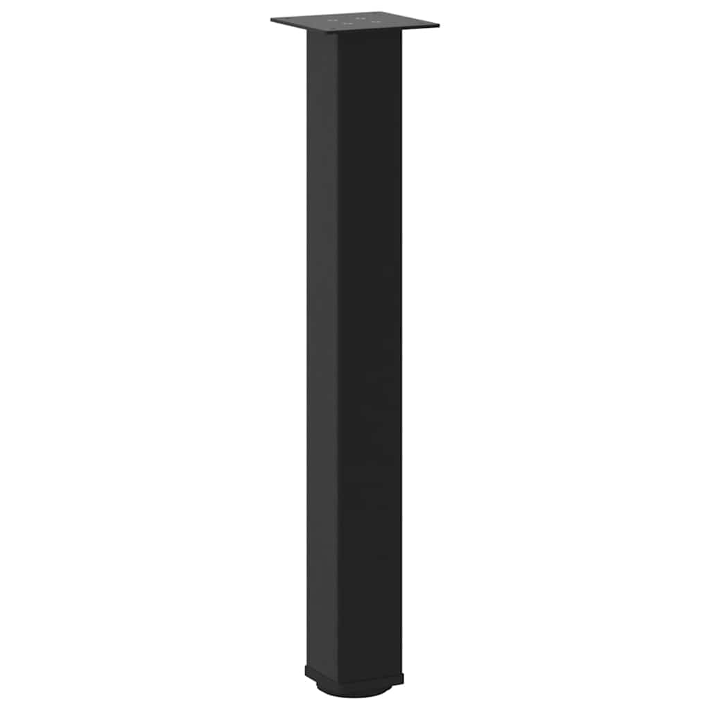 4 db fekete acél konzolasztal láb 72-74 cm