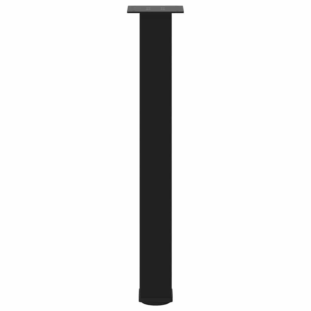 4 db fekete acél konzolasztal láb 72-74 cm