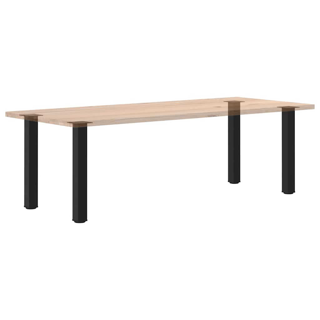 4 db fekete acél konzolasztal láb 72-74 cm