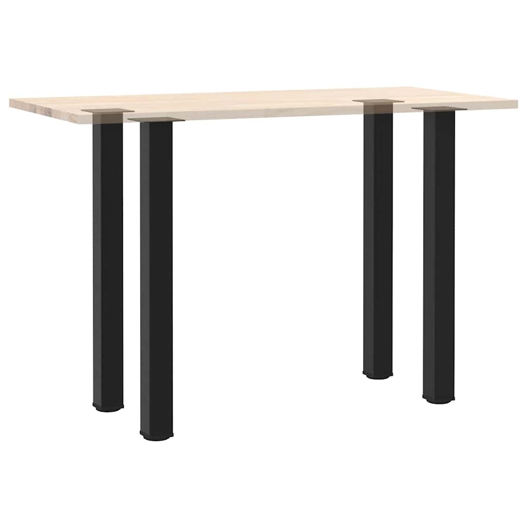4 db fekete acél bárasztalláb 90-92 cm