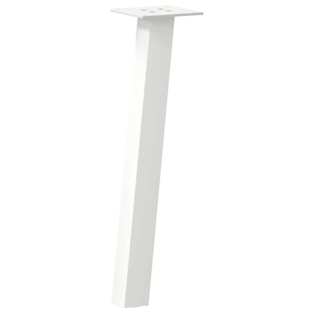 4 db fehér dohányzóasztal láb 30 cm acél