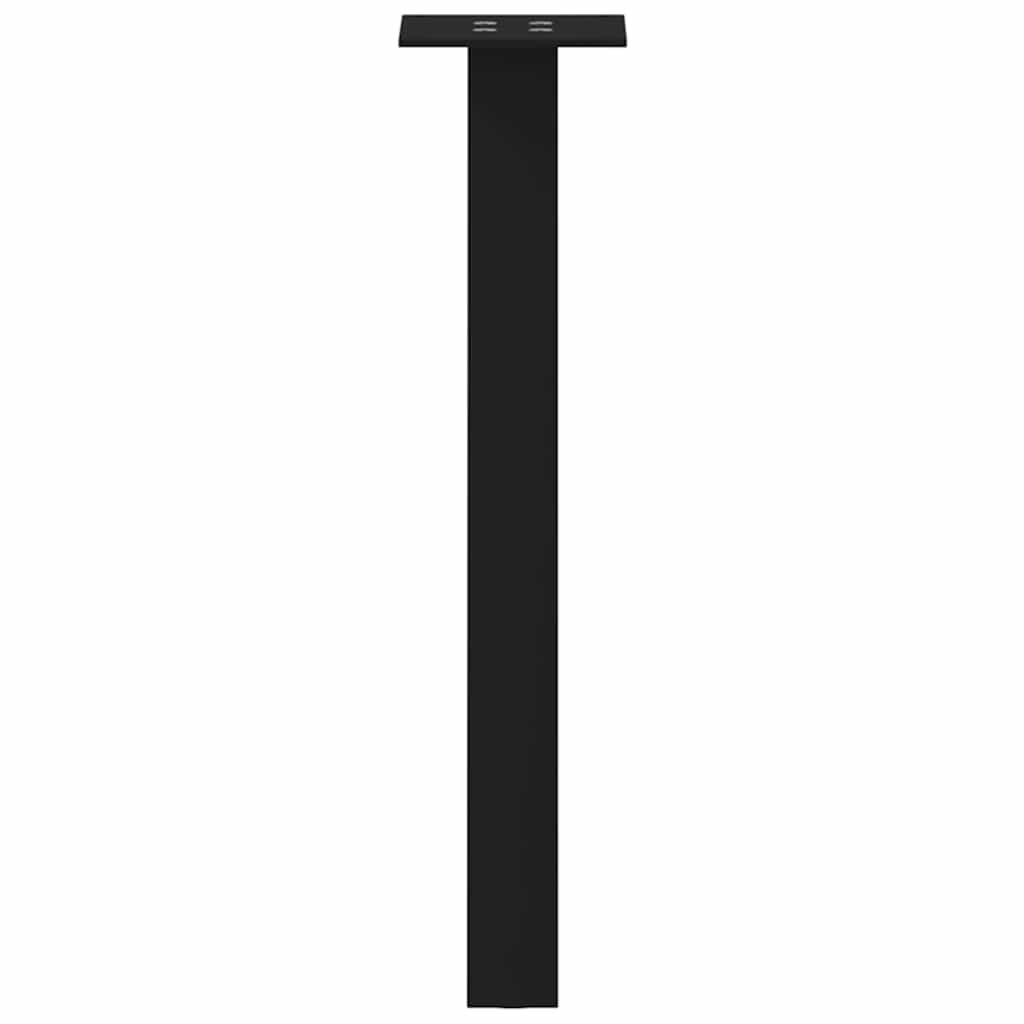 4 db fekete acél dohányzóasztal láb 42 cm