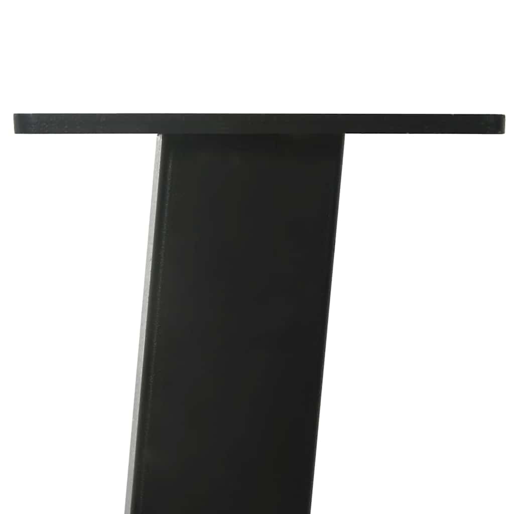 4 db fekete acél dohányzóasztal láb 42 cm