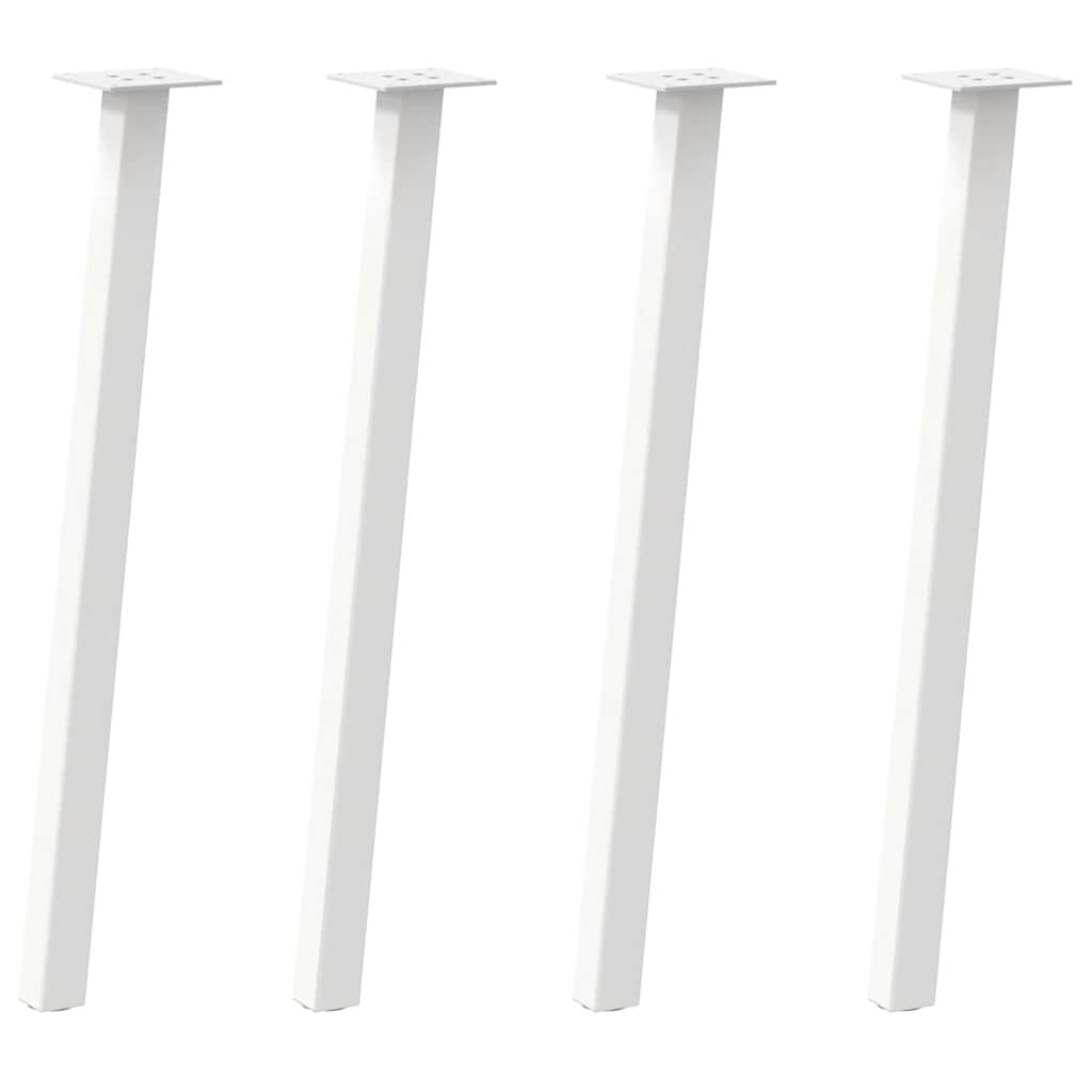 4 db fehér acél konzolasztal láb 72 cm
