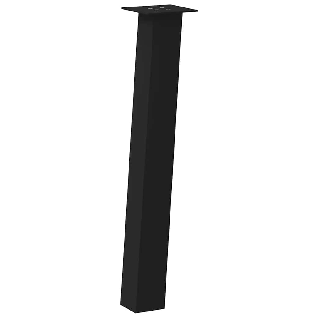 4 db fekete acél konzolasztal láb 72 cm