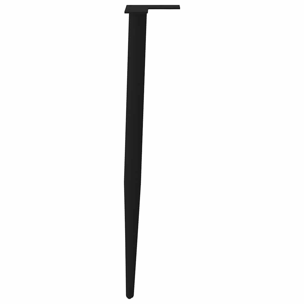4 db kúpos alakú fekete acél konzolasztal láb 72-73 cm