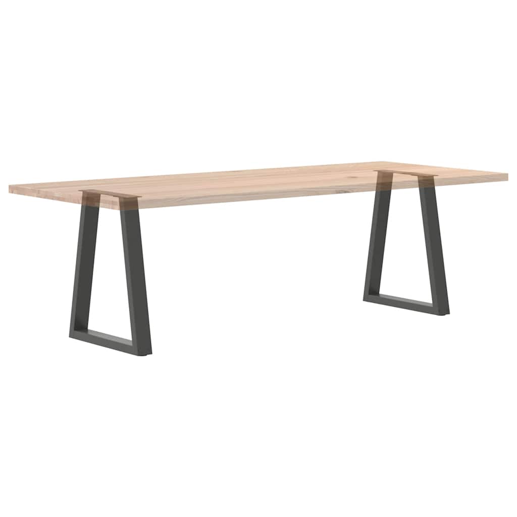 2 db antracitszürke, V-alakú acél étkezőasztalláb 50x(72-73,3) cm