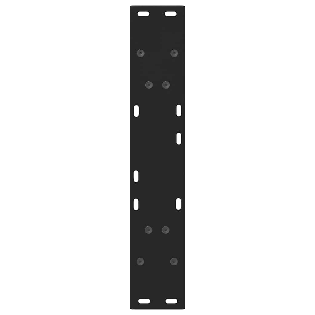 2 db fekete, V-alakú acél étkezőasztal láb 60 x (72-73,3) cm