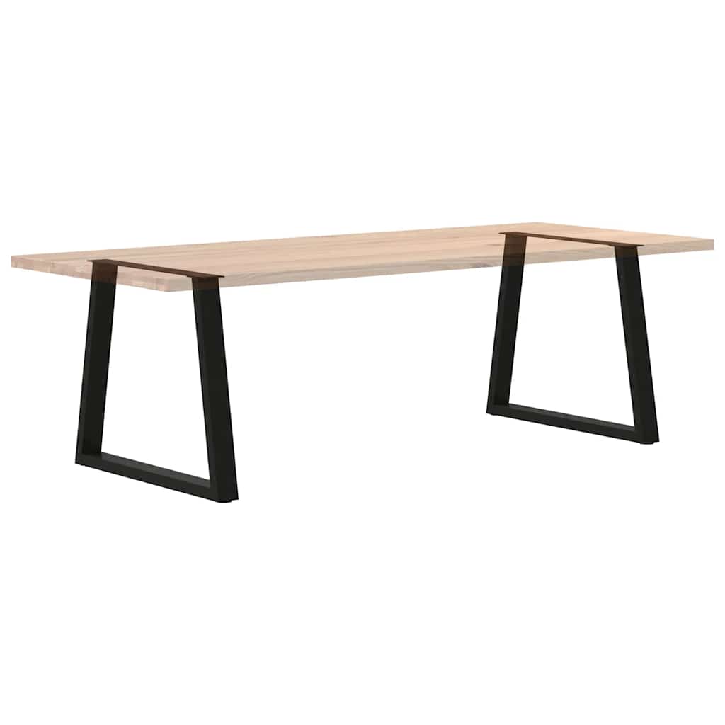 2 db fekete, V-alakú acél étkezőasztal láb 70 x (72-73,3) cm