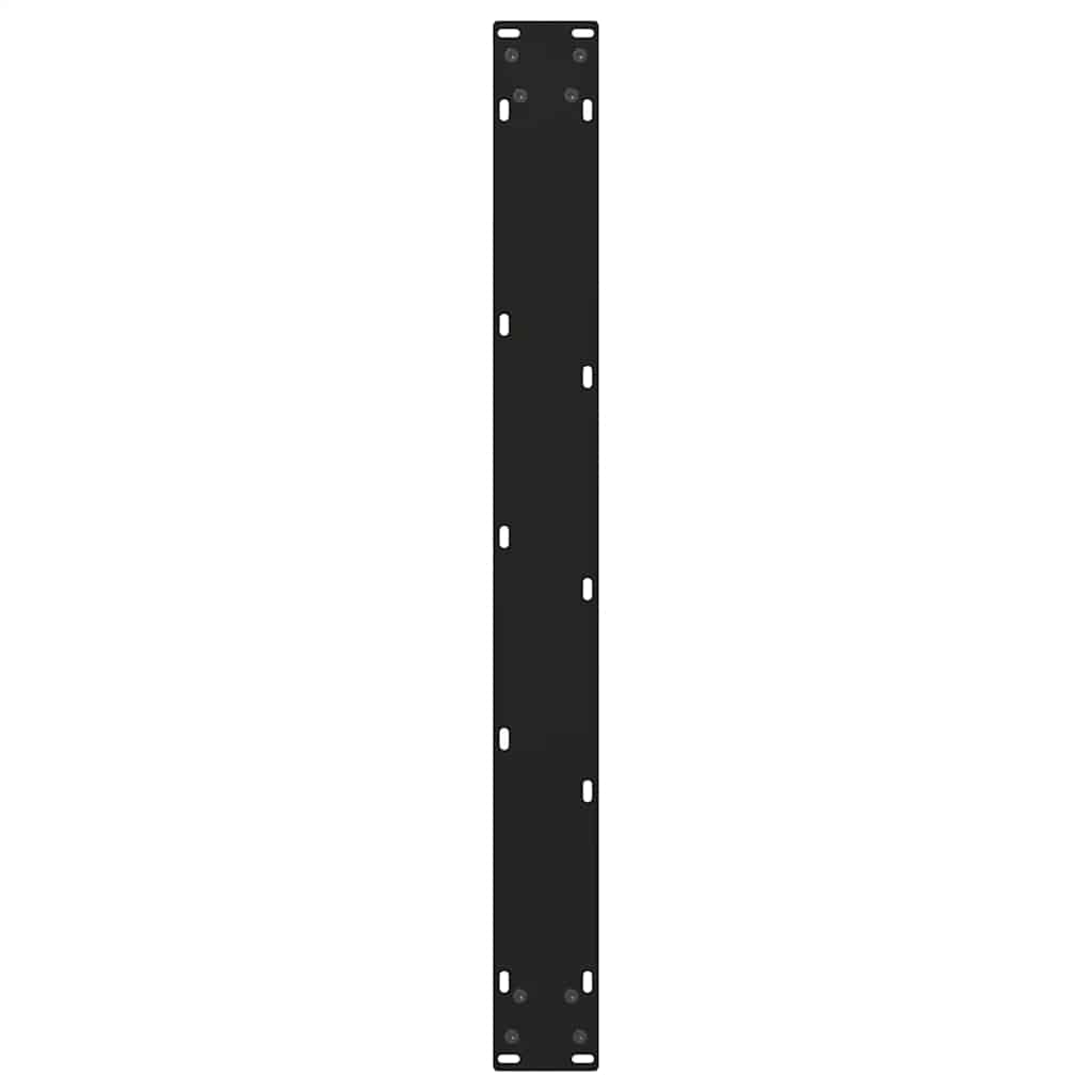 2 db fekete, V-alakú acél étkezőasztal láb 80 x (72-73,3) cm