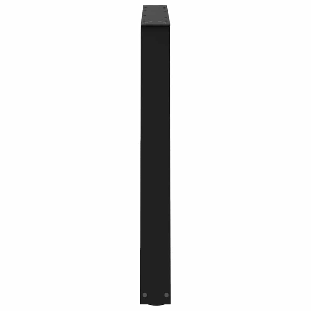 3 db fekete, V-alakú acél étkezőasztal láb 90 x (72-73,3) cm