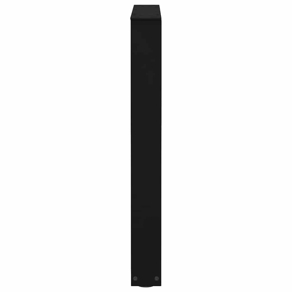 2 db fekete, V-alakú acél étkezőasztal láb 70 x (72-73,3) cm