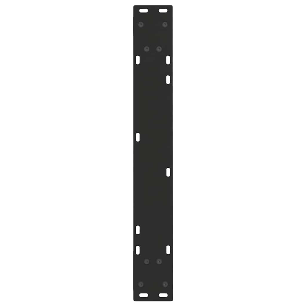 2 db fekete, V-alakú acél étkezőasztal láb 70 x (72-73,3) cm