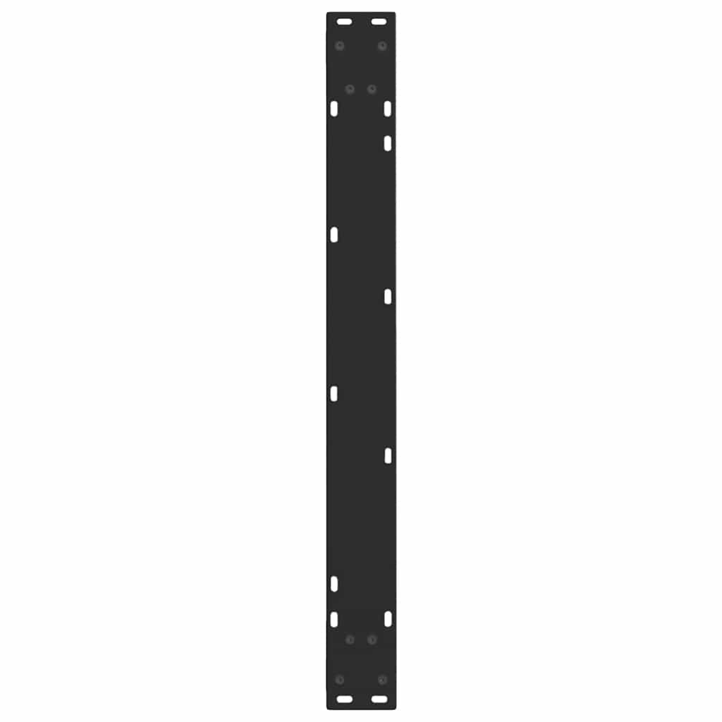 2 db fekete, V-alakú acél étkezőasztal láb 80 x (72-73,3) cm