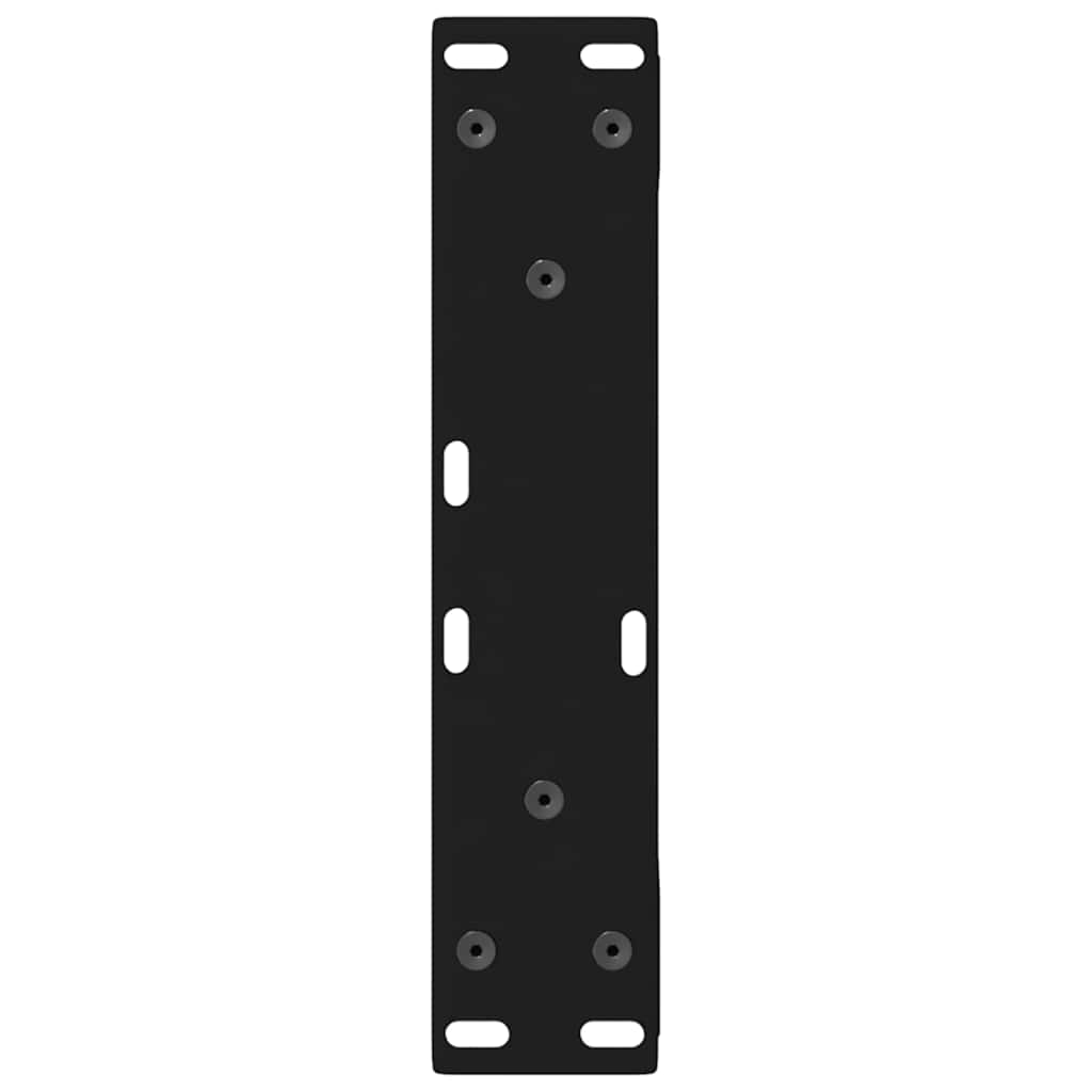 2 db fekete acél dohányzóasztal láb 28 x (42-43,3) cm