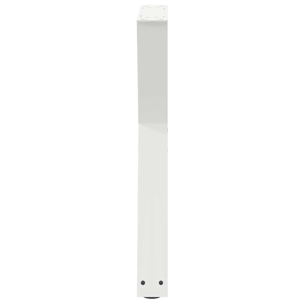 2 db fehér étkezőasztal láb 50 x (72-73,3) cm acél étkezőasztal láb