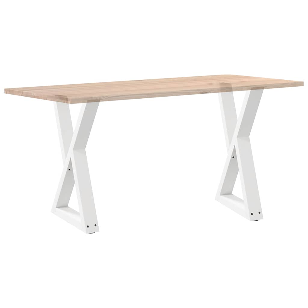 2 db fehér étkezőasztal láb 50 x (72-73,3) cm acél étkezőasztal láb