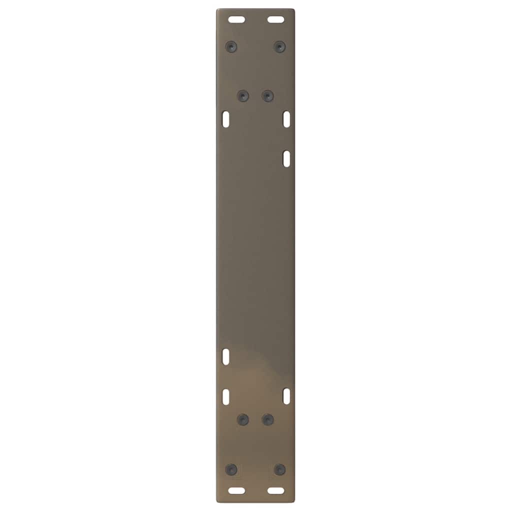 2 db natúr acél étkezőasztal láb 50 x (72-73,3) cm acél
