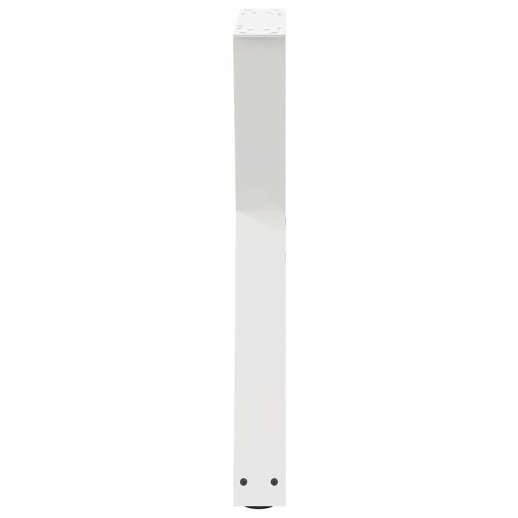 2 db fehér étkezőasztal láb 60 x (72-73,3) cm acél étkezőasztal láb