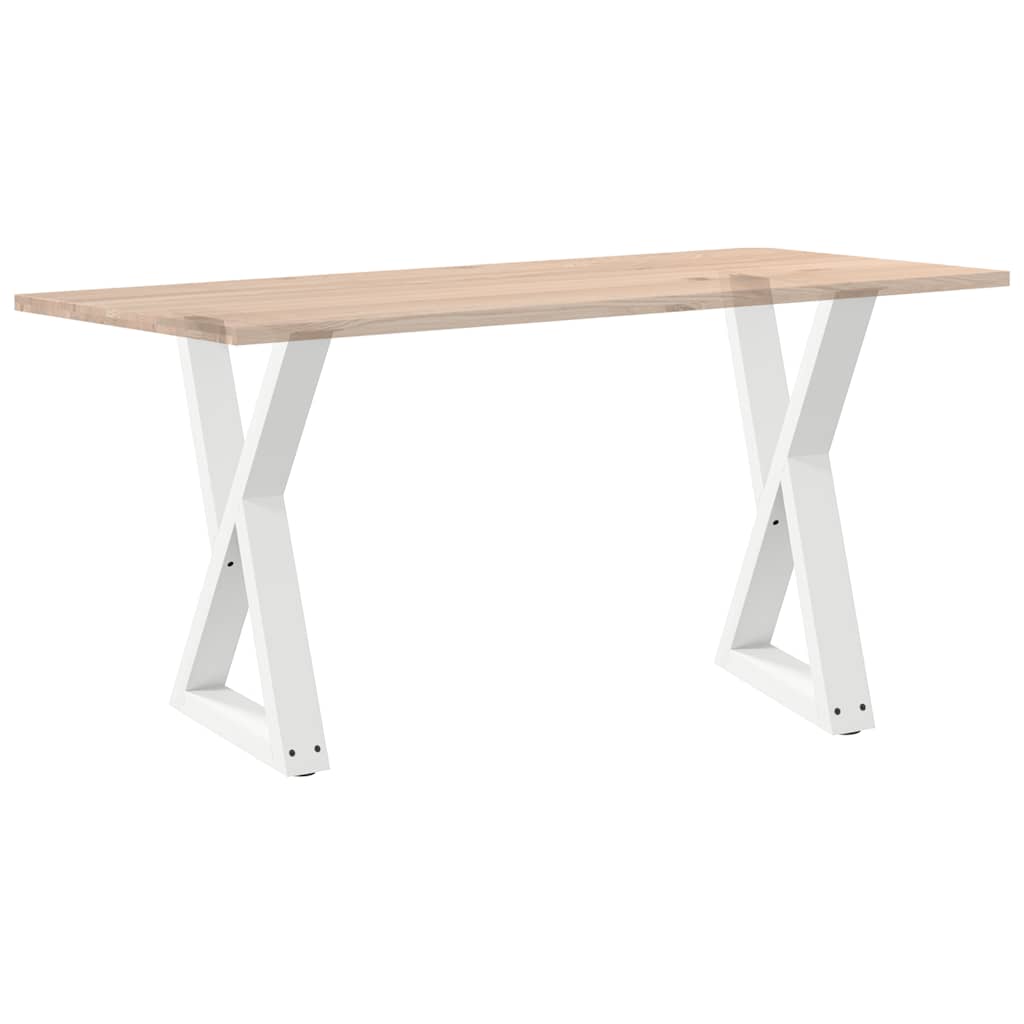 2 db fehér étkezőasztal láb 60 x (72-73,3) cm acél étkezőasztal láb