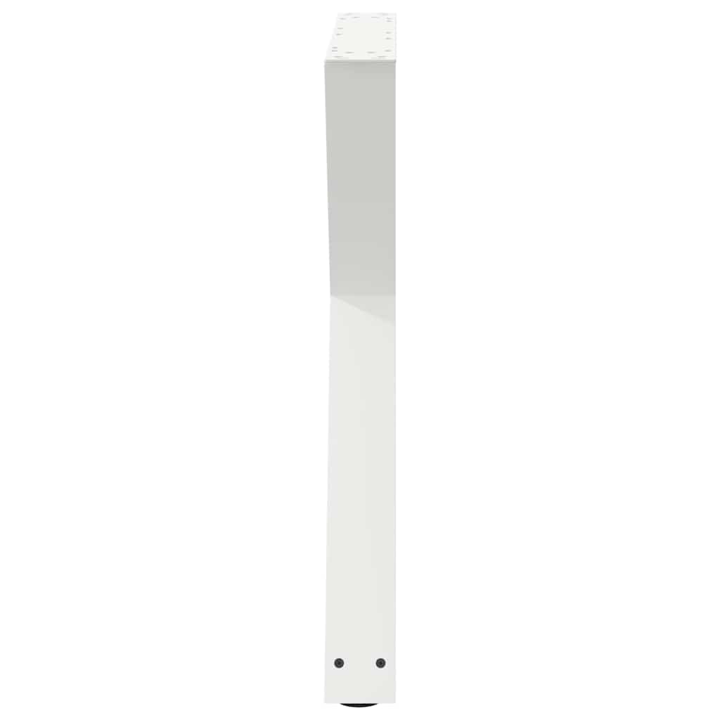2 db fehér étkezőasztal láb 70 x (72-73,3) cm acél étkezőasztal láb