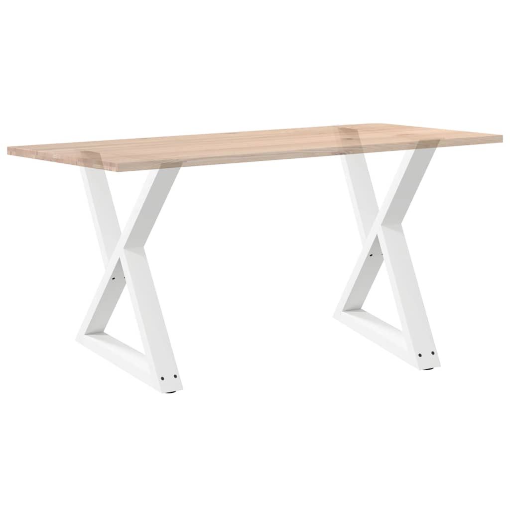 2 db fehér étkezőasztal láb 70 x (72-73,3) cm acél étkezőasztal láb
