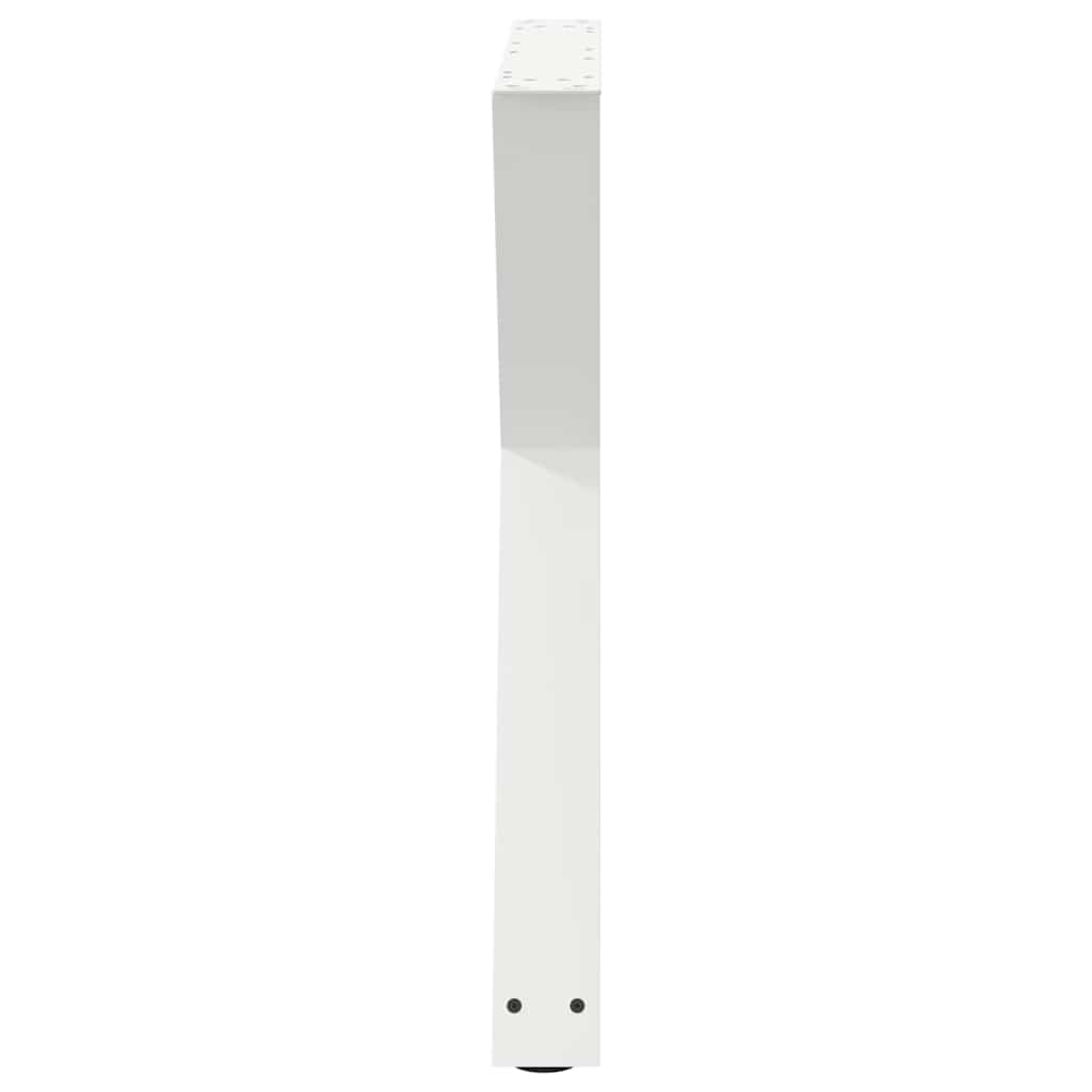 2 db fehér étkezőasztal láb 80 x (72-73,3) cm acél étkezőasztal láb