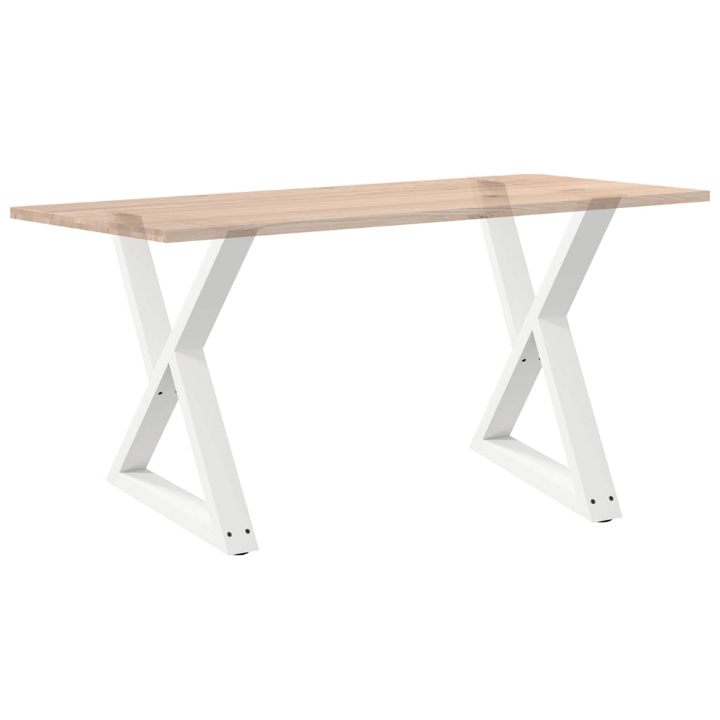 2 db fehér étkezőasztal láb 80 x (72-73,3) cm acél étkezőasztal láb