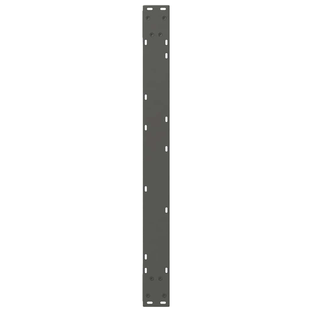 2 db antracitszürke acél étkezőasztalláb 90 x (72-73,3) cm