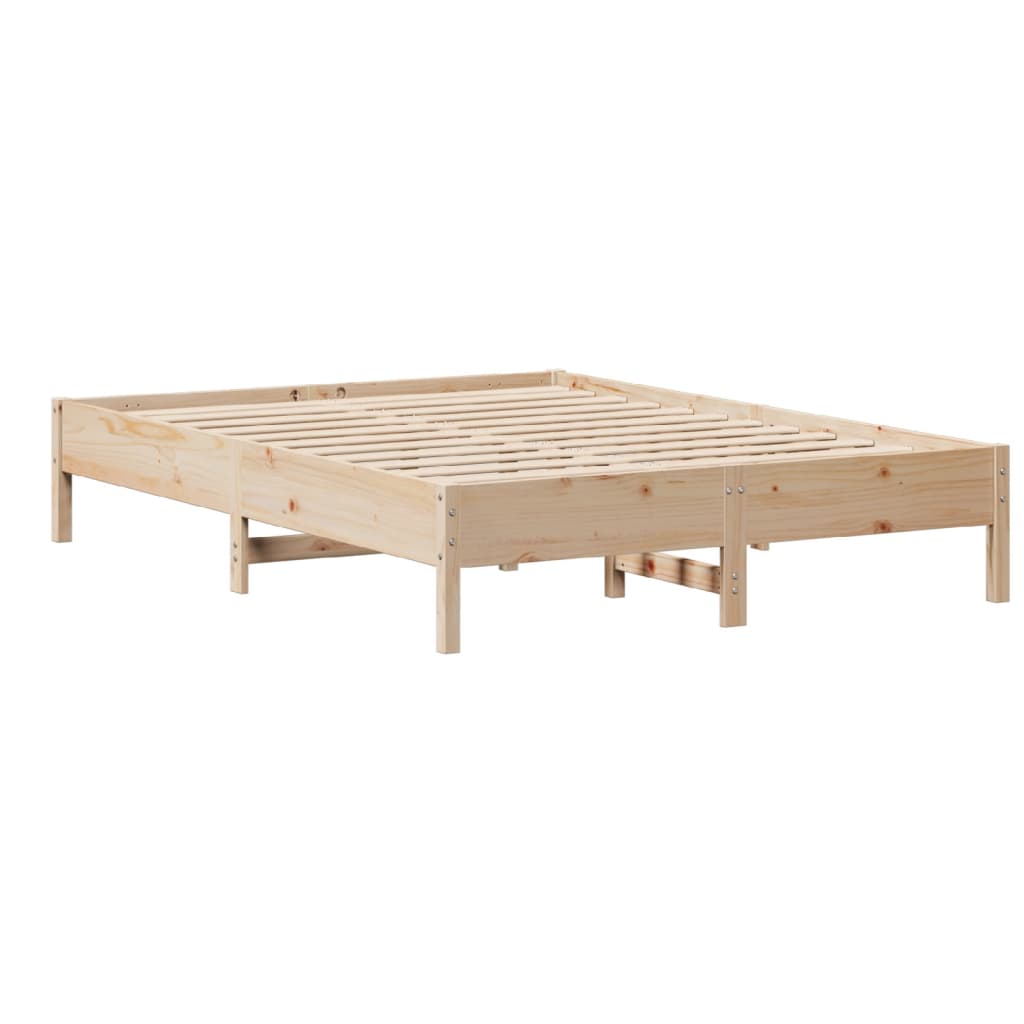 tömör fenyőfa ágy matrac nélkül 140 x 190 cm