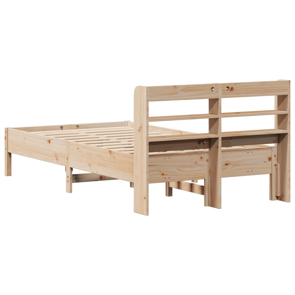 tömör fenyőfa ágy matrac nélkül 75 x 190 cm