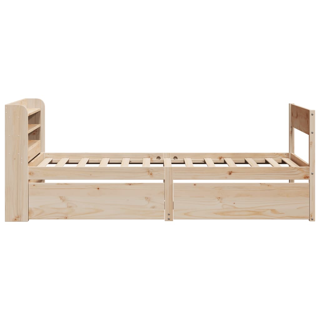 tömör fenyőfa ágy matrac nélkül 90 x 200 cm