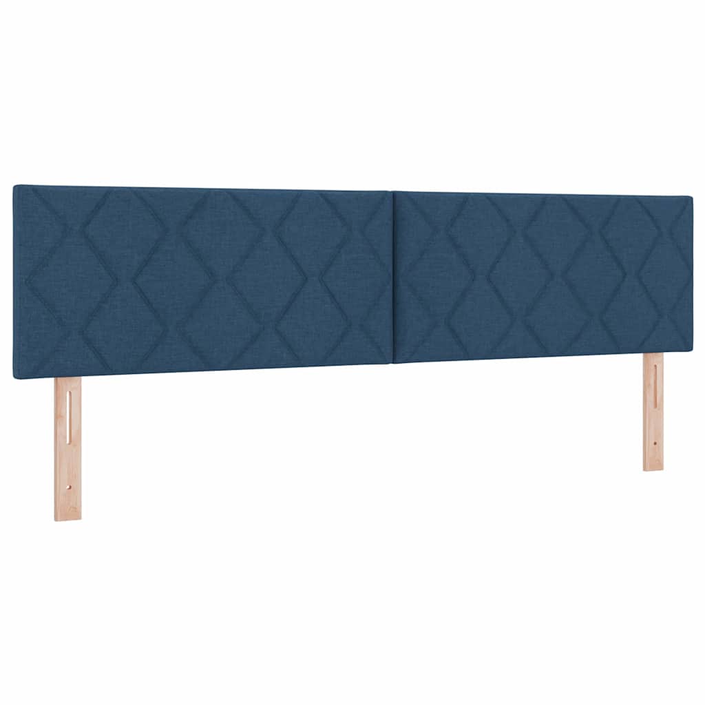 Boxspring ágy matraccal matracmal Kék 180 x 200 cm szövet