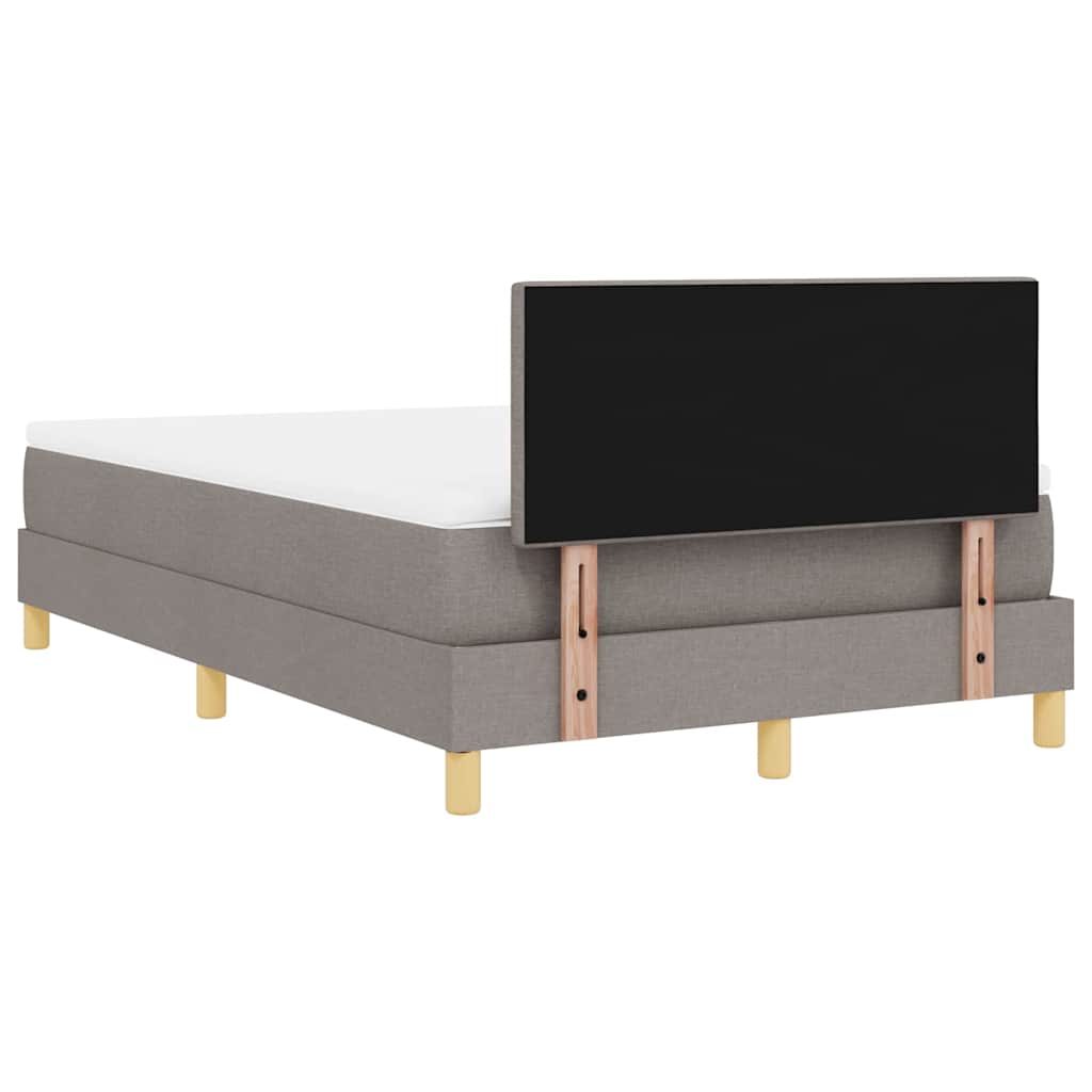 Boxspring ágy matraccal matracmal Tópszínű 120 x 190 cm szövet