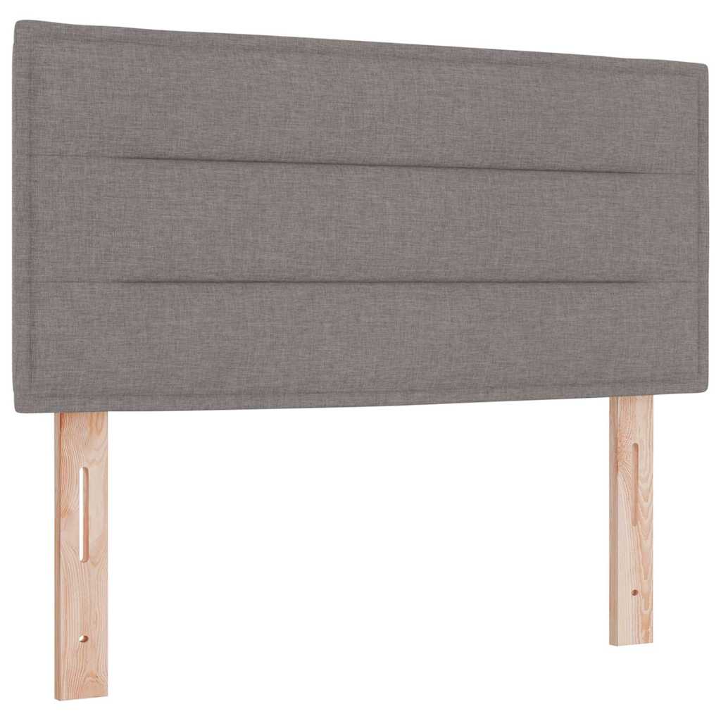 Boxspring ágy matraccal matracmal Tópszínű 100 x 200 cm szövet
