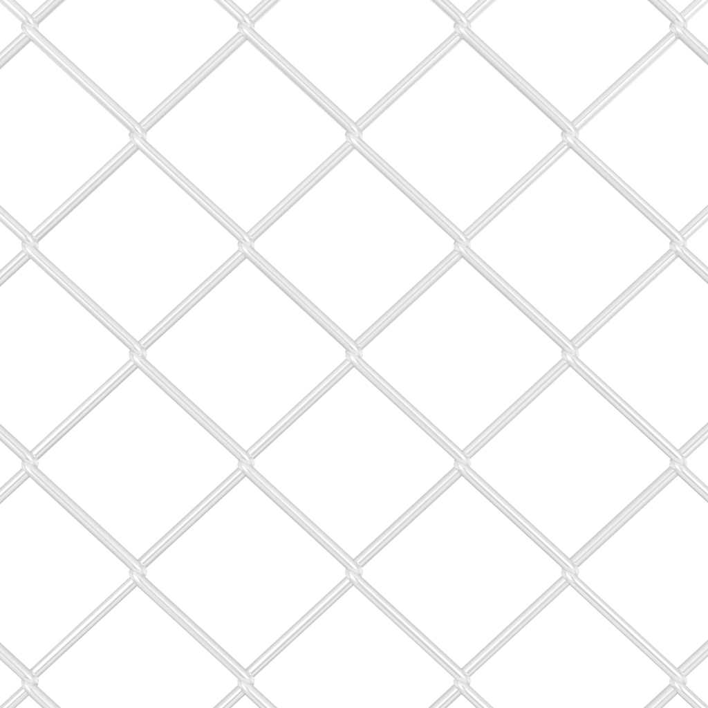 Lánckerítés oszlopokkal Ezüst 0.8 x 25 m Acél