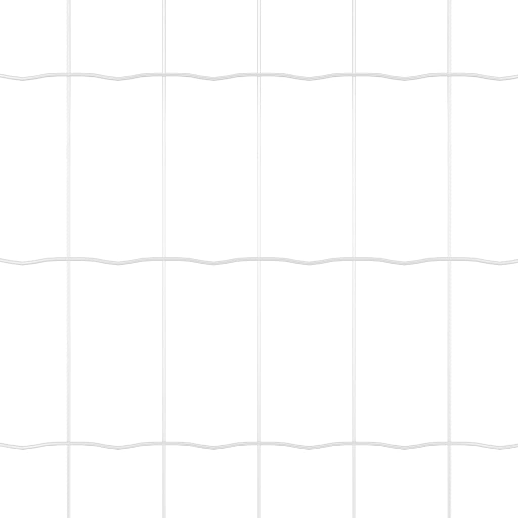 Kerítés oszlopokkal Ezüst 1.5 x 10 m Acél