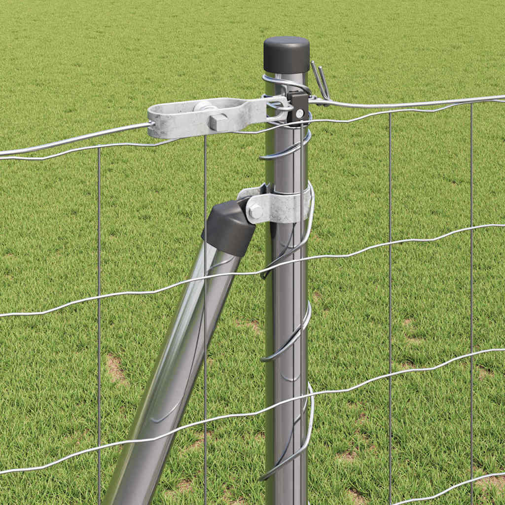 Kerítés oszlopokkal Ezüst 1.2 x 25 m Acél