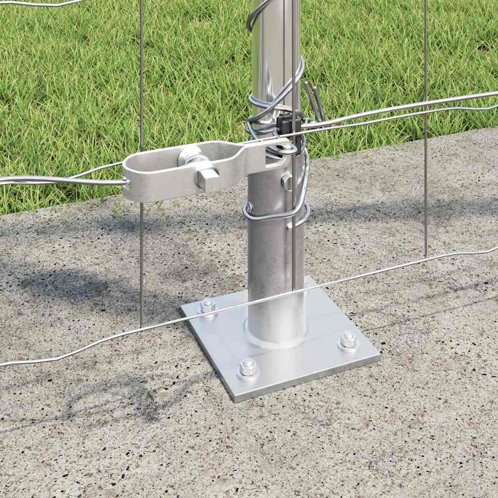 Kerítés oszlopokkal Ezüst 1.2 x 25 m Acél